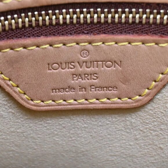 LOUIS VUITTON Logo Looping GM Shoulder Bag Monogram Leather Brown M51145 73ED287 - Picture 7 of 16